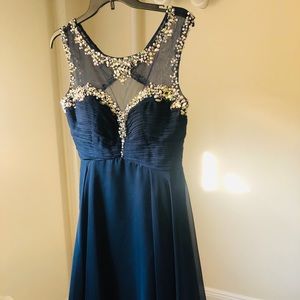 Alyce Paris, size 8 blue dress